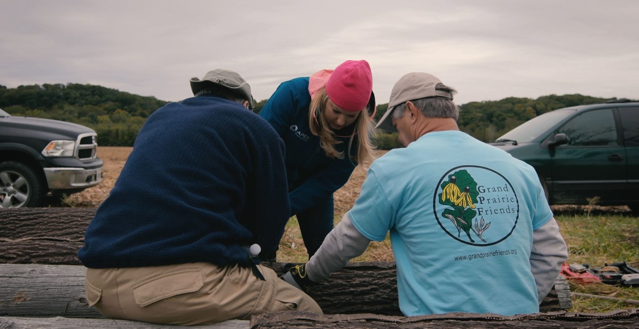 Volunteers help build artificial bat habitats