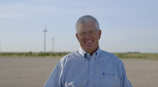 Former commissioner Jon Jones is proud of the changes wind energy has brought to Floyd County.