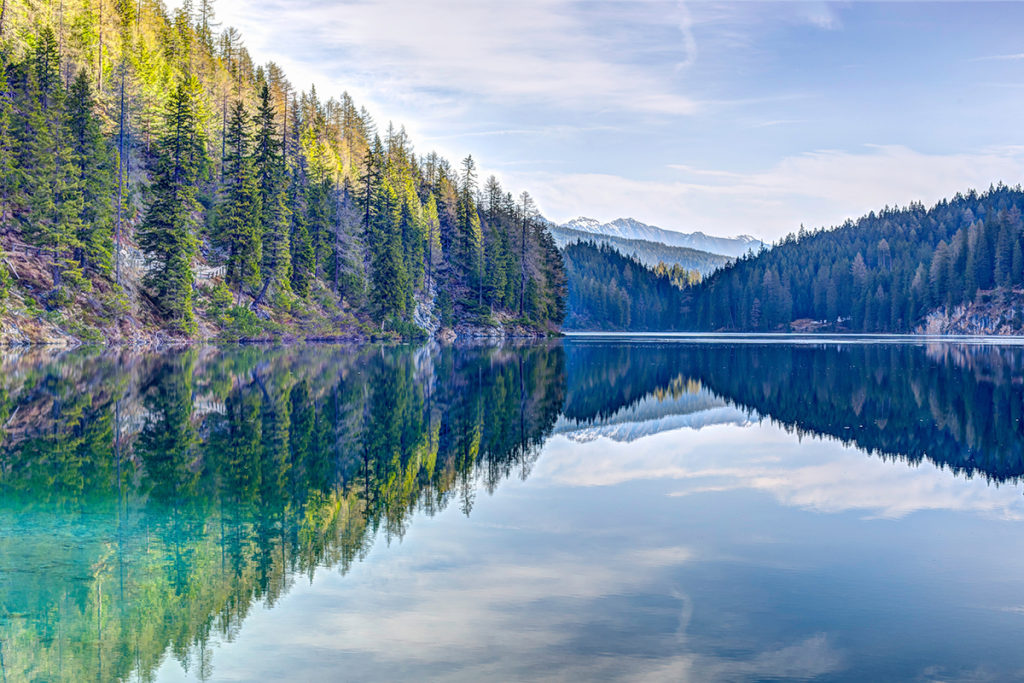 A freshwater lake. In the United States, approximately 45% of all water withdrawn from aquifers, rivers, and lakes is used to cool fossil fuel–fired power plants and nuclear reactors.