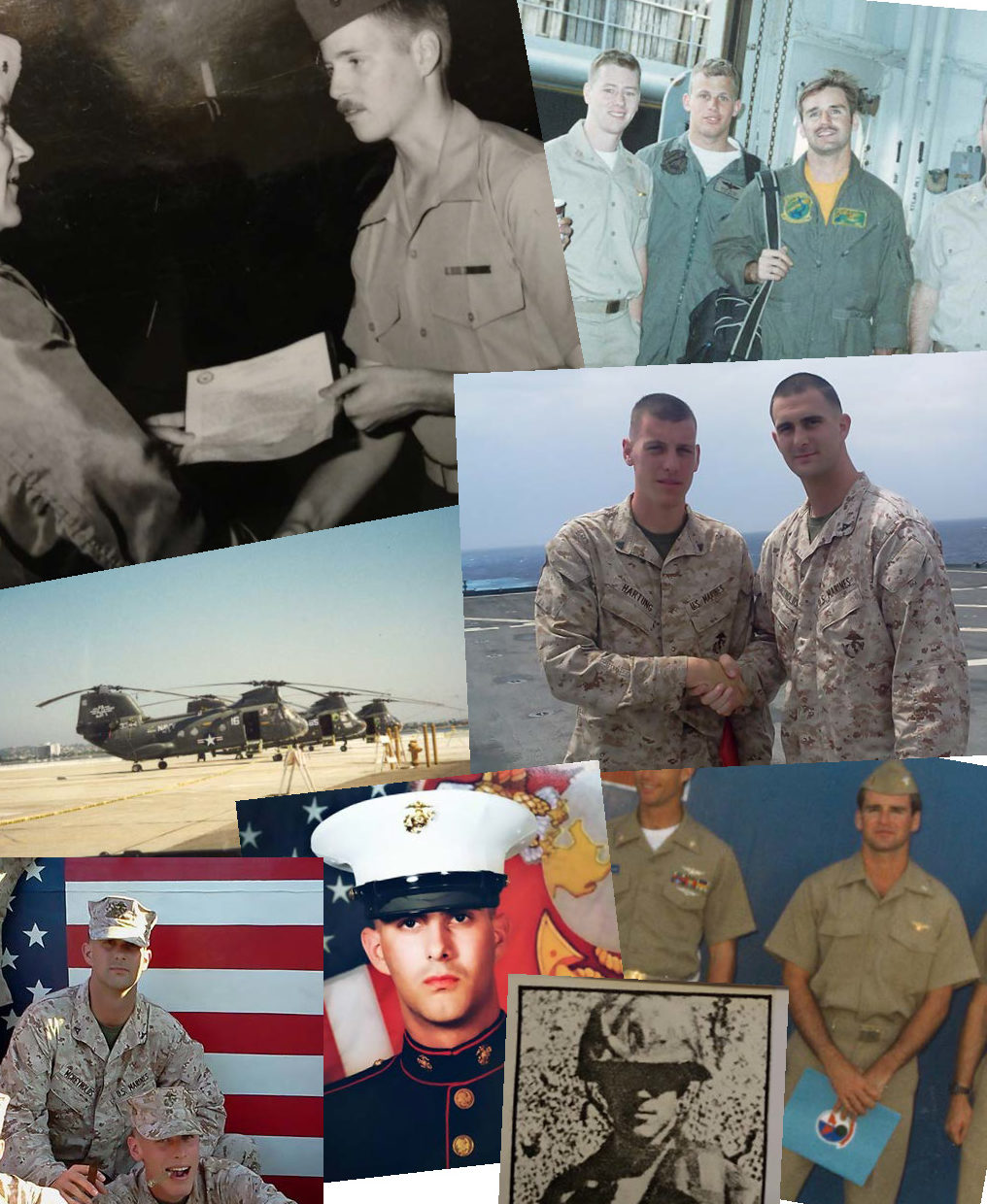 A few of Apex’s veterans: David Grant (top left and bottom middle-right); Mark Goodwin (top right and bottom right); Chris McReynolds (bottom middle-left), and McReynolds and Matt Hartung, ROCC operator and Marine Corps staff sergeant, bottom left and middle right).