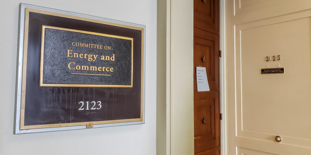 U.S. House of Representatives Committee on Energy and Commerce Hearing Room in the Rayburn Office Building in Washington, DC